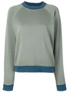 Acne Studios Raglan Sleeve Sweatshirt - Green