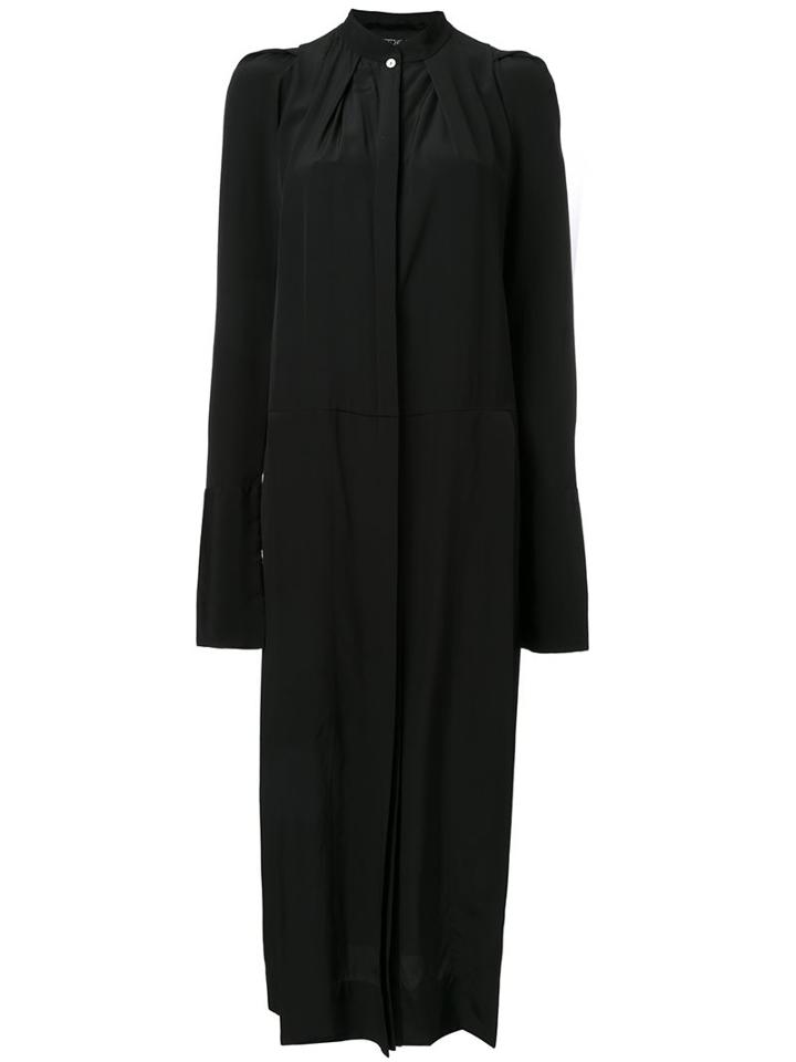 Kitx Side Slit Shirt Dress, Women's, Size: 12, Black, Silk