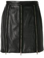 Moschino Vintage Zips Mini Skirt - Black