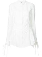 Masnada Tied Sleeve Long Shirt - White
