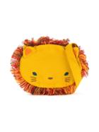 Familiar - Lion Motif Shoulder Bag - Kids - Cotton - One Size, Girl's, Yellow/orange
