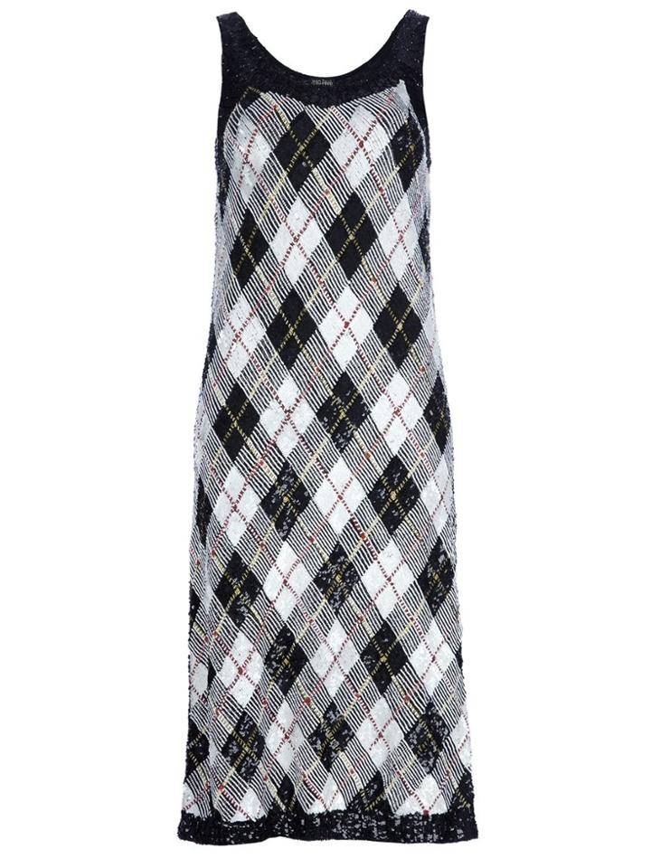 Jean Paul Gaultier Vintage Argyll Dress - Black