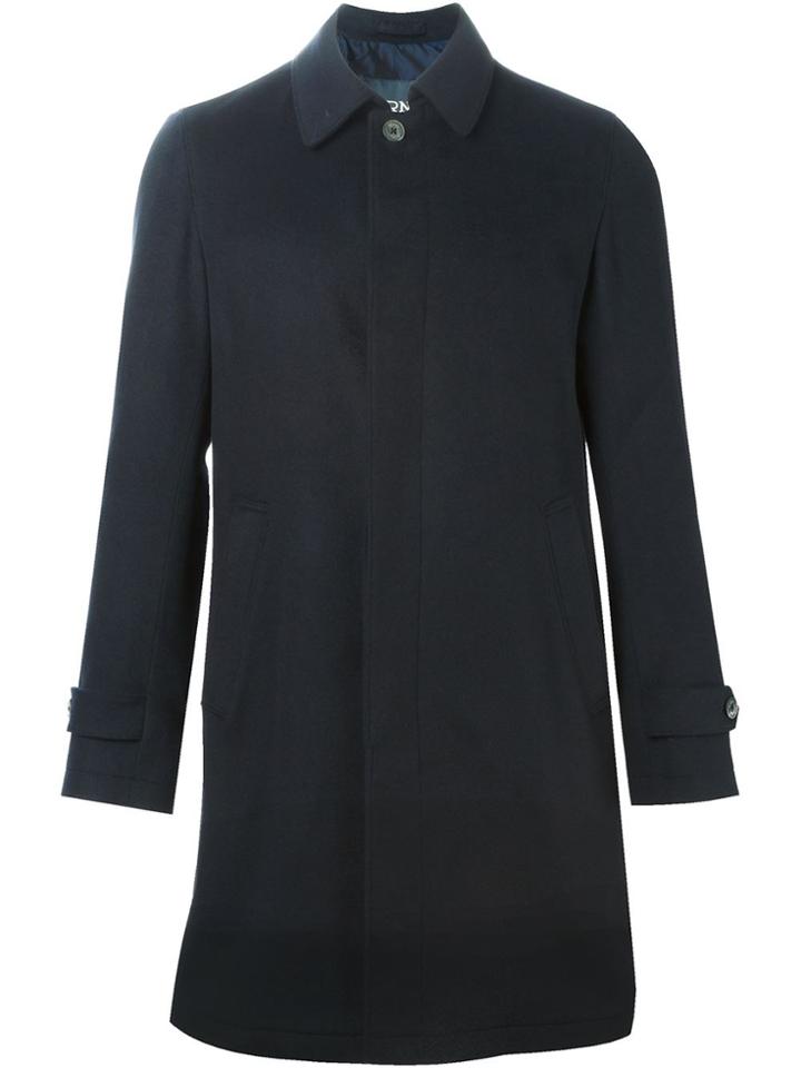 Herno Classic Coat - Blue