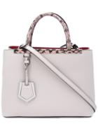 Fendi Small 2jours Tote, Women's, Nude/neutrals, Calf Leather/snake Skin