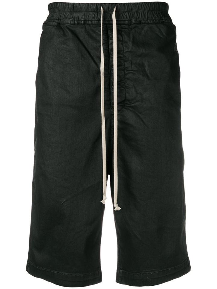 Rick Owens Drkshdw Drawstring Waist Shorts - Black