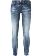 Diesel Distressed Skinny Jeans, Women's, Size: 27/32, Blue, Cotton/polyester/spandex/elastane