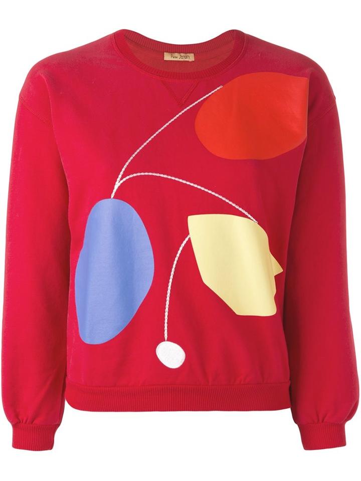 Peter Jensen Art Cropped Sweatshirt