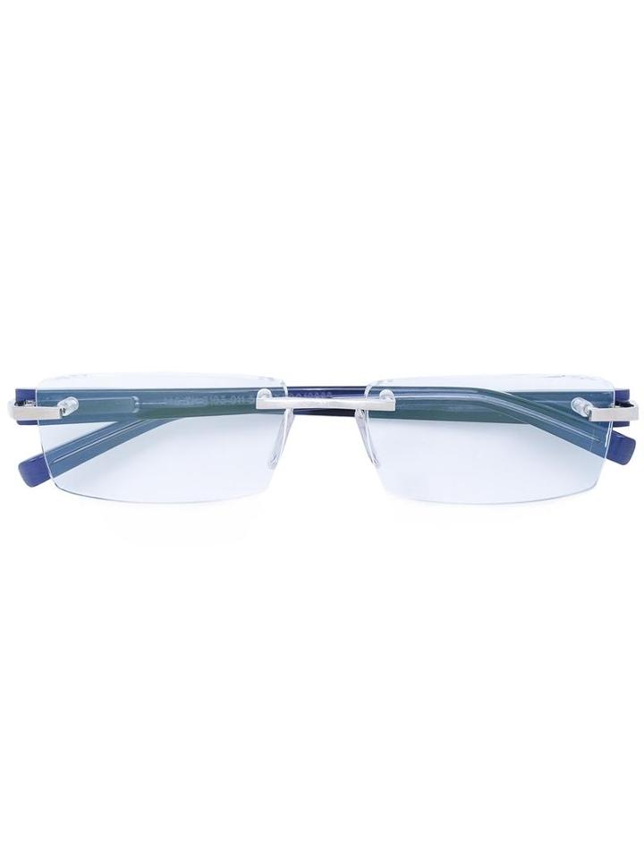 Tag Heuer Rimless Glasses, Blue, Acetate/nickel