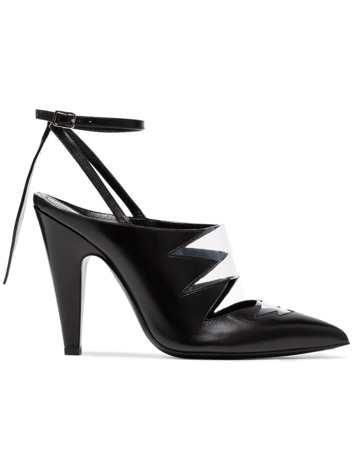 Calvin Klein 205w39nyc Kai 105 Cutout Leather Pumps - Black