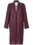 Chanel Vintage Long Sleeve Coat Jacket - Pink & Purple