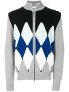 Ballantyne Diamond Print Cardigan - Multicolour