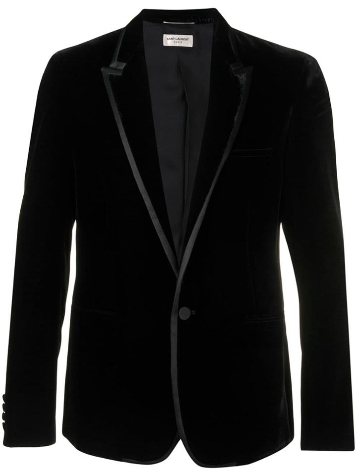 Saint Laurent Velvet Dinner Jacket - Black