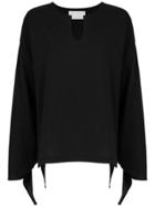 Lilly Sarti Tie Detail Blouse - Black