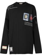 Burberry Long-sleeve Montage Print T-shirt - Black