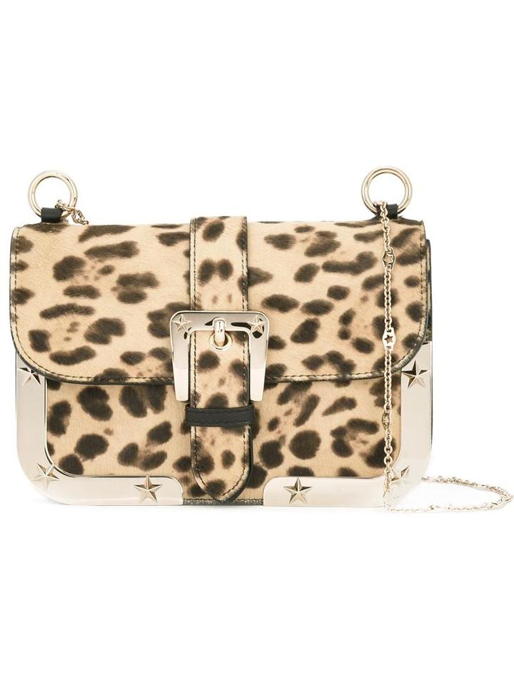 Red Valentino Animal Print Crossbody Bag, Women's, Nude/neutrals, Leather/calf Hair