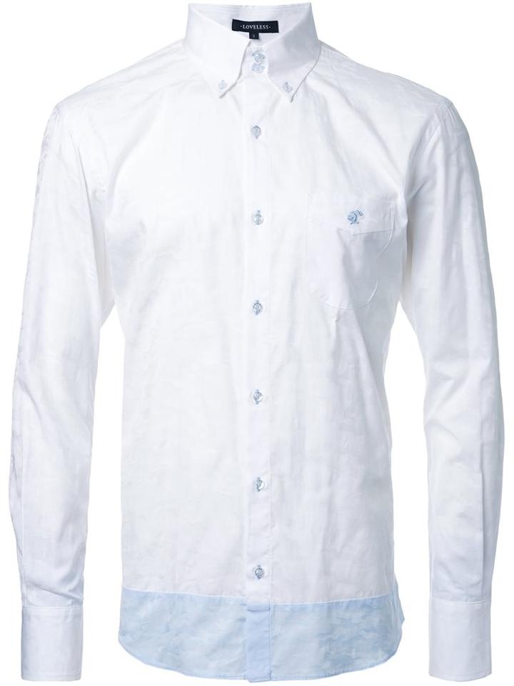 Loveless Button Down Shirt, Men's, Size: 2, White, Cotton