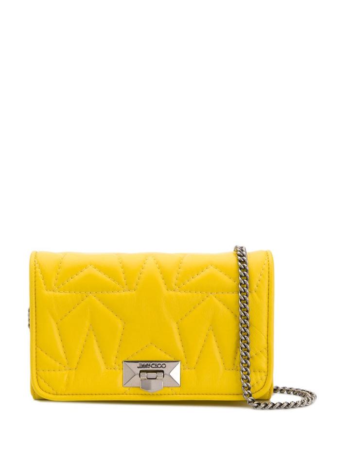 Jimmy Choo Helia Clutch - Yellow