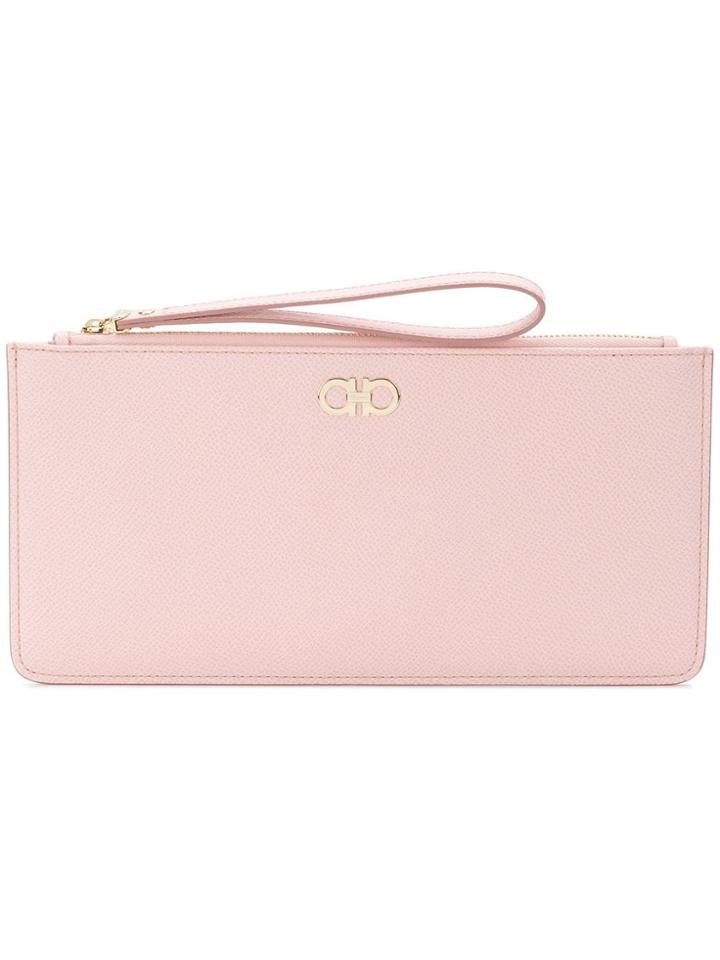 Salvatore Ferragamo Double Gancio Pouch - Pink