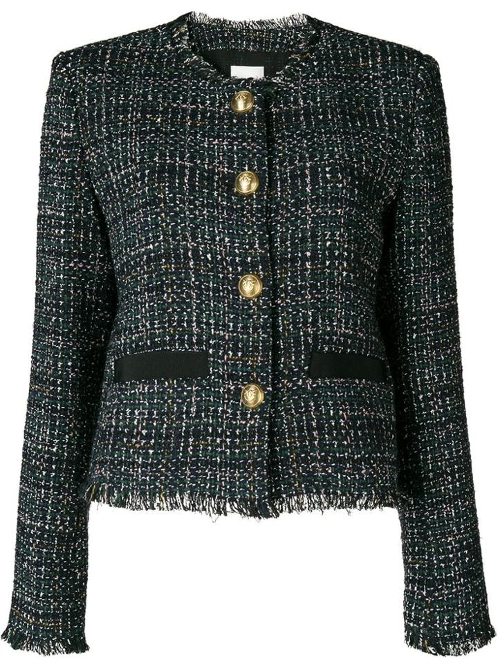 Pinko Frayed Boucle Jacket - Black
