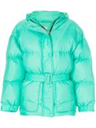 Ienki Ienki Belted Oversize Puffer Jacket - Green