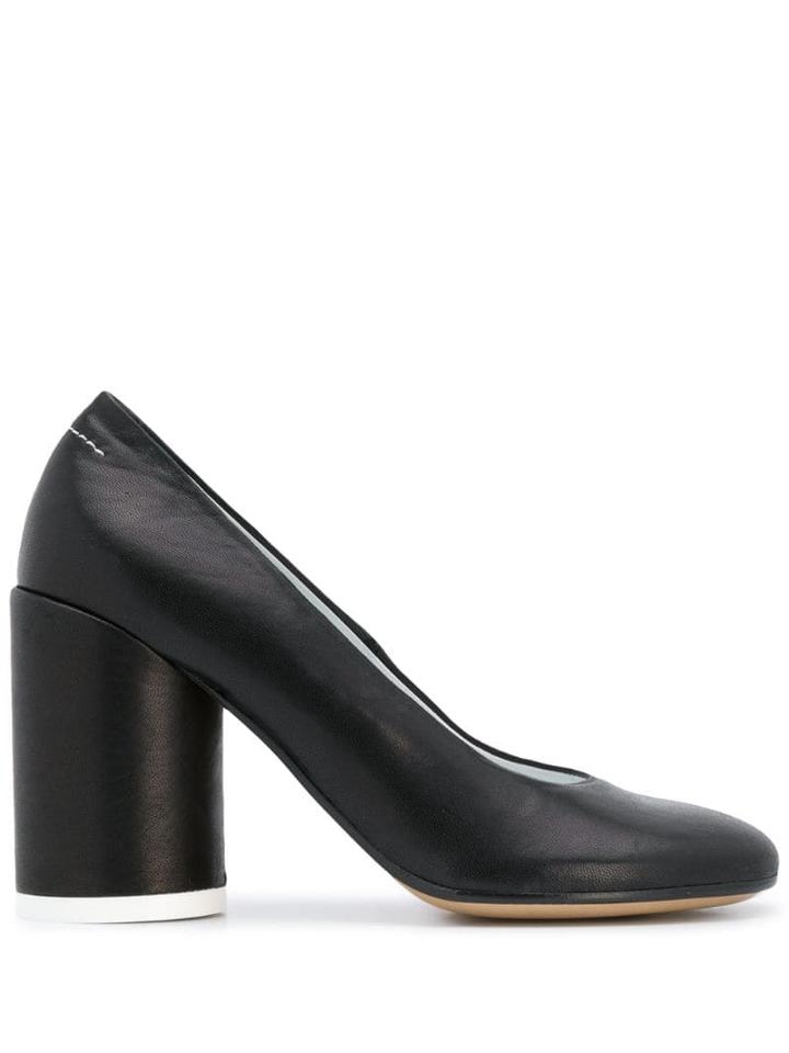Mm6 Maison Margiela Cylinder Heel Pumps - Black