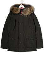 Freedomday Teen Hooded Down Jacket - Grey