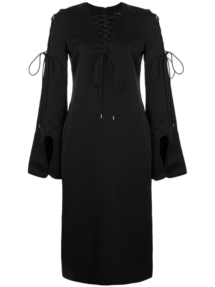 Ellery Tie-detail Shift Dress - Black