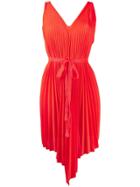 Circus Hotel Sleeveless Flared Dress - Orange