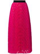 Vivetta Pleated Midi Skirt - Pink