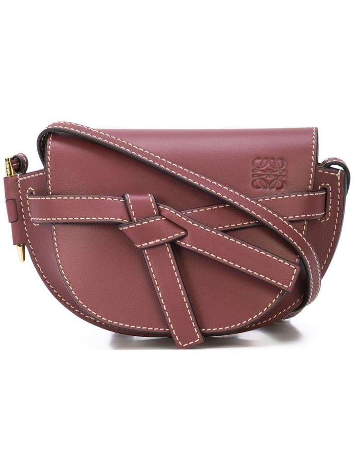 Loewe Loewe 32156u62 Burgundy Calf Leather - Brown