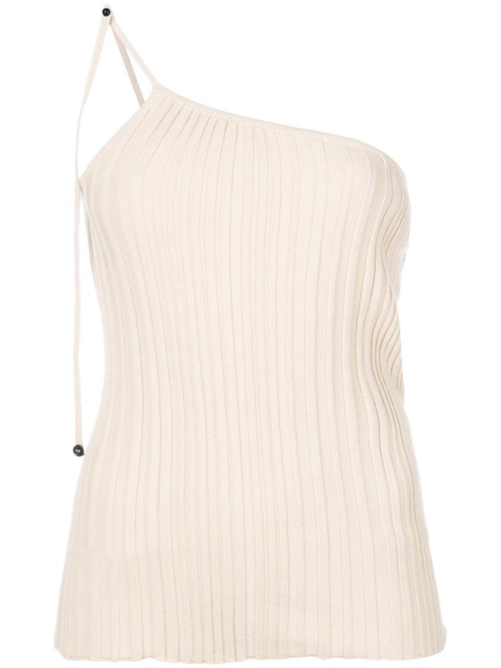 Jacquemus Ribbed Top - Nude & Neutrals
