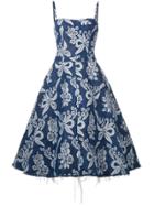 Junya Watanabe Floral Jacquard Dress - Blue