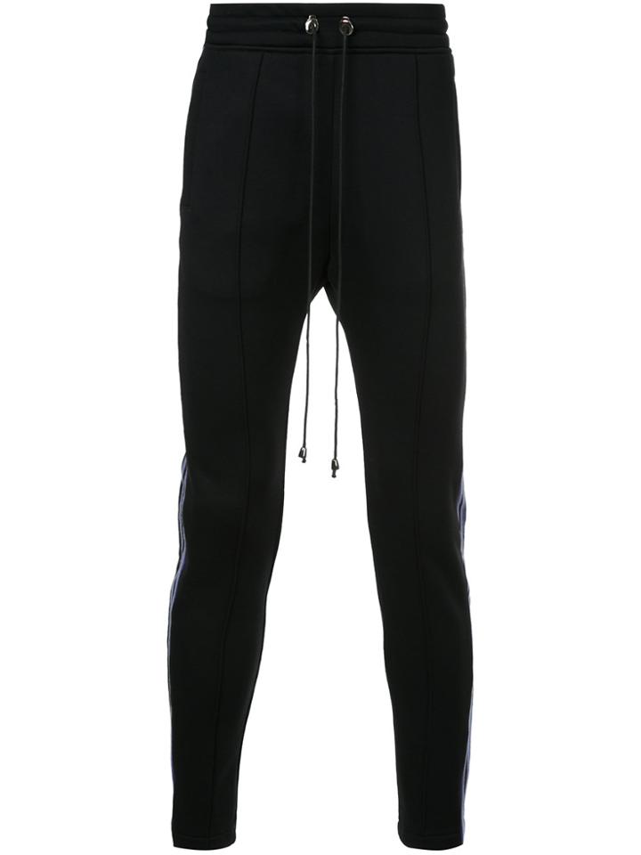 Selfmade By Gianfranco Villegas Side Stripe Track Pants - Black