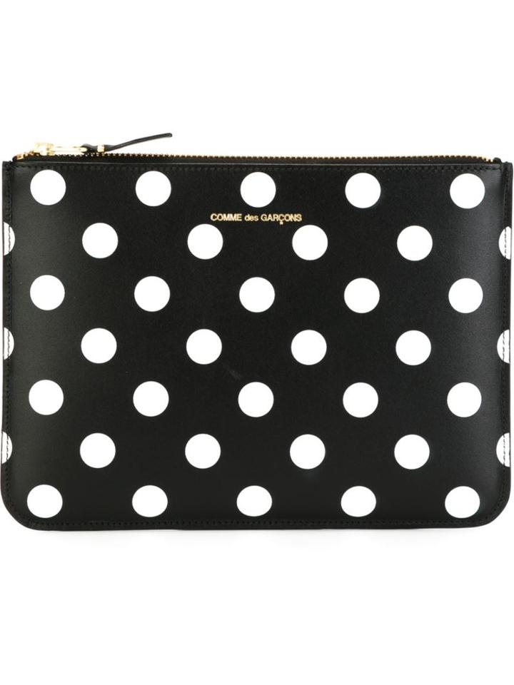 Comme Des Garçons Wallet 'polka Dots Printed ' Pouch