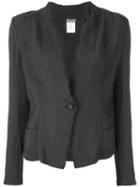 Kristensen Du Nord - Distressed Blazer - Women - Cotton/linen/flax - 2, Grey, Cotton/linen/flax