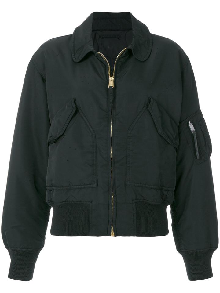 Alyx Cropped Bomber Jacket - Black