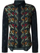 Yohji Yamamoto Vintage Embroidered Sheer Shirt