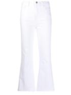 J Brand Frayed Flared Jeans - White