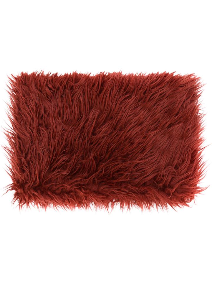 Marni Faux-fur Scarf - Red