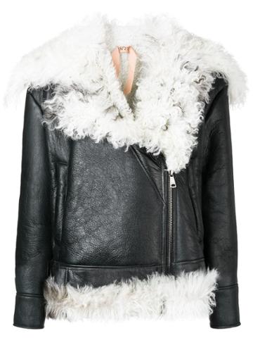 No21 Fur-lined Jacket - Black