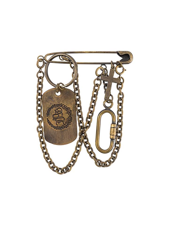 Jean Paul Gaultier Vintage Logo Key Ring Brooch
