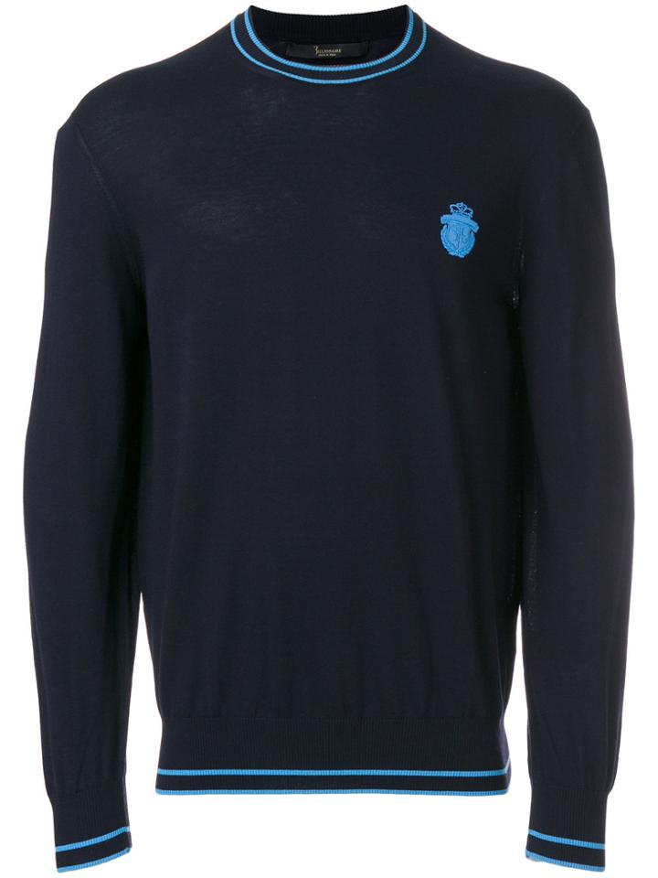 Billionaire Contrast Trim Sweatshirt - Blue