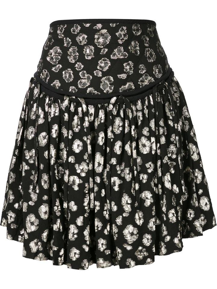 Chloé Metallic Jacquard Skirt