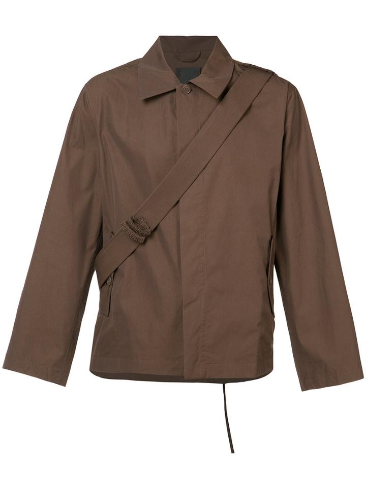 Craig Green Belt Detail Jacket, Men's, Size: Large, Brown, Cotton/nylon/polyester