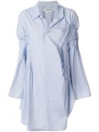 Junya Watanabe Asymmetric Shirt Dress - Blue