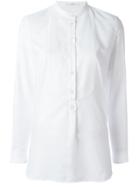 Lardini Band Collar Shirt - White