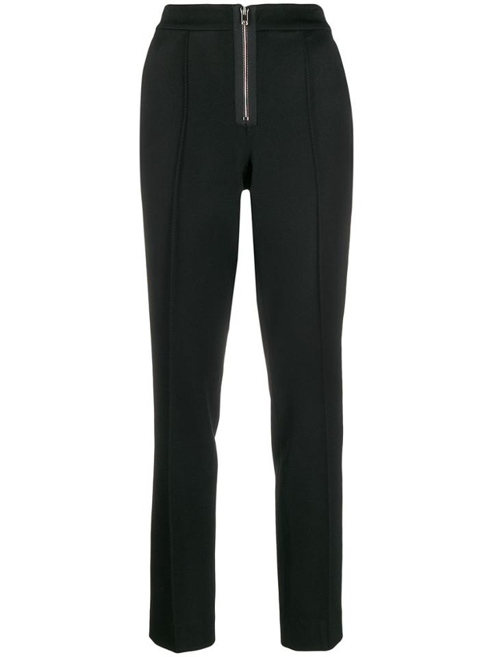 Yang Li Straight-leg Zip Up Trousers - Black