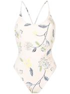 The Upside Printed Scoop Swimsuit - Pink