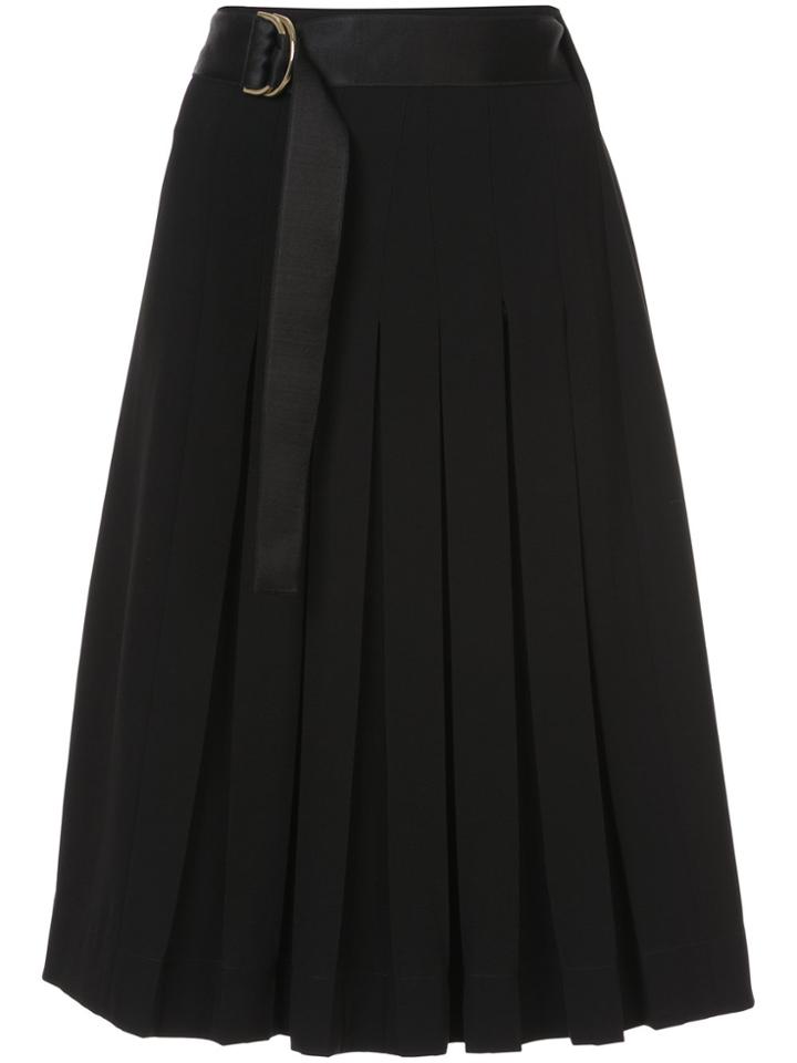 Dvf Diane Von Furstenberg Gathered Midi Skirt - Black
