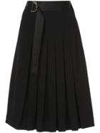 Dvf Diane Von Furstenberg Gathered Midi Skirt - Black